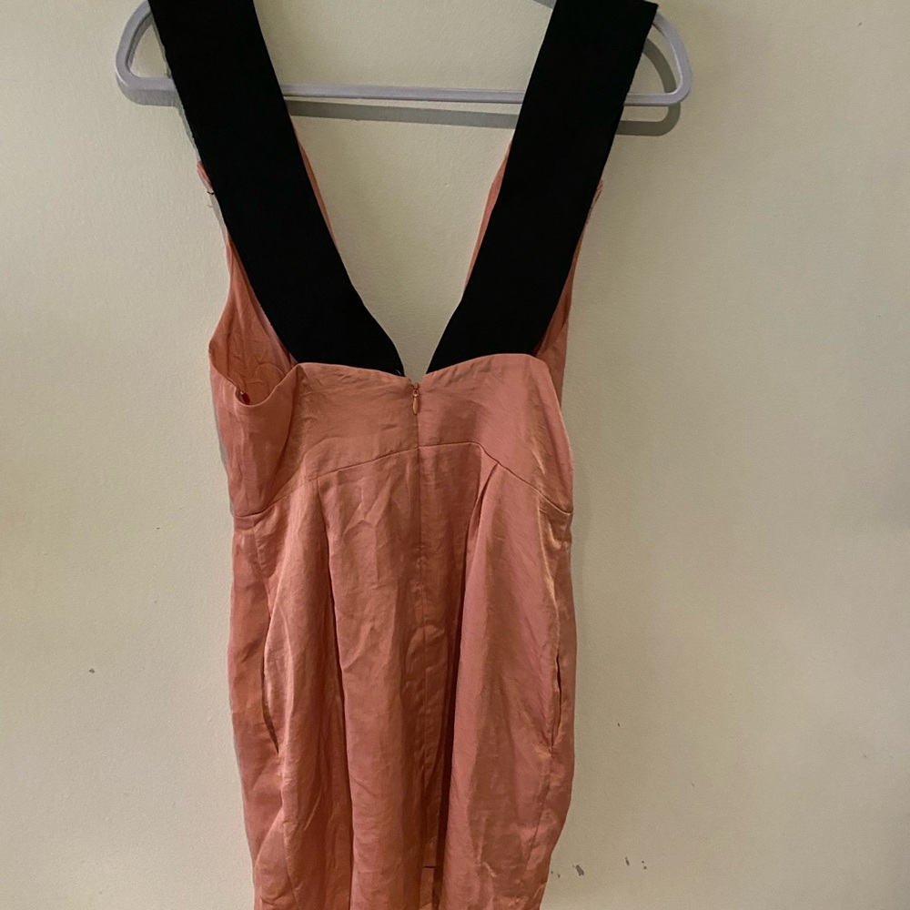 Chic Pink Dress with Black Straps BCBGENERATION